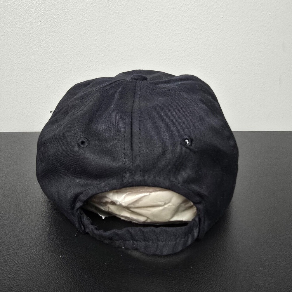 VINTAGE Disney Hat Cap Mens One Size Black Mickey Mouse Unlimited Logo 80s 90s - Picture 5 of 8